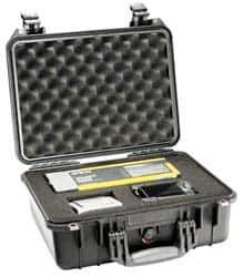 Pelican Products, Inc. - 13" Wide x 13" Deep x 6-53/64" High, Clamshell Hard Case - Black, Plastic - Eagle Tool & Supply