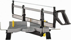 Stanley - 45°, 54°, 60°, 67.5°, 75°, 90° Miter Saw Miter Box & Saw - 14-1/2" Box Width x 27-3/4" Box Length - Eagle Tool & Supply