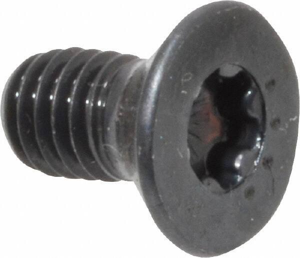 Camcar - #10-32 UNF Torx Plus Drive, 82° Flat Screw - Alloy Steel, Black Oxide Finish, Fully Threaded, 3/8" OAL - Eagle Tool & Supply