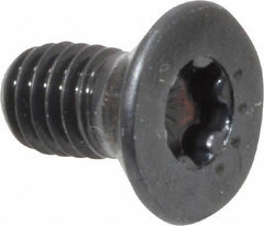Camcar - #10-32 UNF Torx Plus Drive, 82° Flat Screw - Alloy Steel, Black Oxide Finish, Fully Threaded, 3/8" OAL - Eagle Tool & Supply