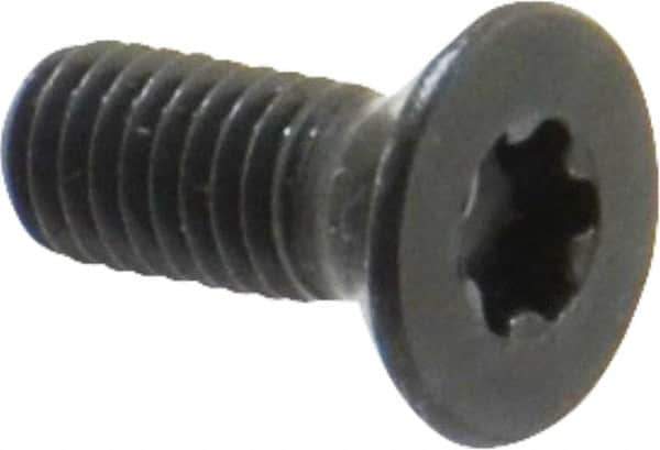 Camcar - #10-32 UNF Torx Plus Drive, 82° Flat Screw - Alloy Steel, Black Oxide Finish, Fully Threaded, 1/2" OAL - Eagle Tool & Supply