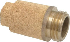 Legris - 1/4 BSPP, 24.5mm OAL, Muffler - 175 Max psi, 6 CFM, 85 Decibel Rating, Bronze - Eagle Tool & Supply