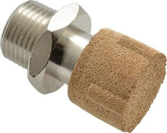 Legris - 3/8 NPT, 20.5mm OAL, Muffler - 175 Max psi, 36 CFM, 84 Decibel Rating, Polyethylene - Eagle Tool & Supply