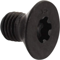 Camcar - 5/16-24 UNF Torx Plus Drive, 82° Flat Screw - Alloy Steel, Black Oxide Finish, Fully Threaded, 1/2" OAL - Eagle Tool & Supply