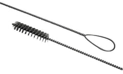 Schaefer Brush - 2-1/2" Diam, 4" Bristle Length, Boiler & Furnace Tempered Wire Brush - Wire Loop Handle, 42" OAL - Eagle Tool & Supply