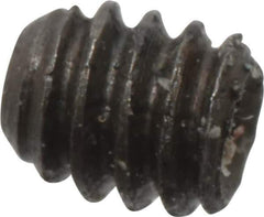 Made in USA - #2-56 UNC, 3/32" Length Under Head, Cup Point Set Screw - Grade 8 Alloy Steel, 0.035" Key - Eagle Tool & Supply
