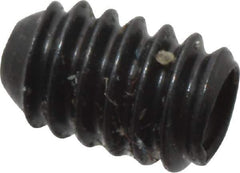 Made in USA - #2-56 UNC, 1/8" Length Under Head, Cup Point Set Screw - Grade 8 Alloy Steel, 0.035" Key - Eagle Tool & Supply
