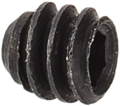 Made in USA - #3-48 UNC, 3/32" Length Under Head, Cup Point Set Screw - Grade 8 Alloy Steel, 0.05" Key - Eagle Tool & Supply