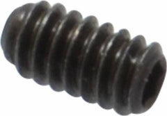 Made in USA - #3-48 UNC, 3/16" Length Under Head, Cup Point Set Screw - Grade 8 Alloy Steel, 0.05" Key - Eagle Tool & Supply
