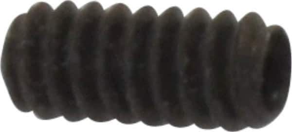Made in USA - #4-40 UNC, 1/4" Length Under Head, Cup Point Set Screw - Grade 8 Alloy Steel, 0.05" Key - Eagle Tool & Supply