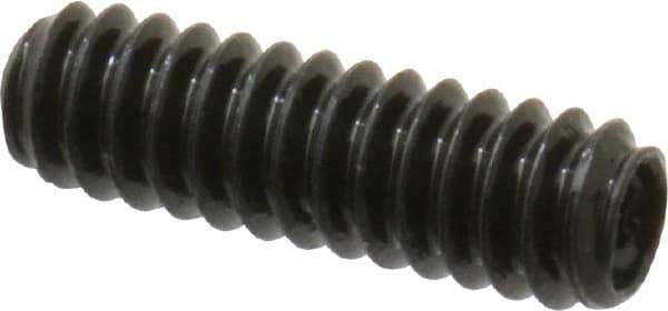 Made in USA - #4-40 UNC, 3/8" Length Under Head, Cup Point Set Screw - Grade 8 Alloy Steel, 0.05" Key - Eagle Tool & Supply
