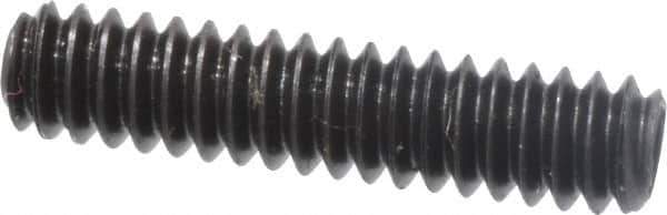 Made in USA - #4-40 UNC, 1/2" Length Under Head, Cup Point Set Screw - Grade 8 Alloy Steel, 0.05" Key - Eagle Tool & Supply