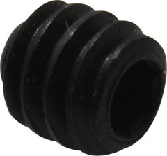 Made in USA - #5-40 UNC, 1/8" Length Under Head, Cup Point Set Screw - Grade 8 Alloy Steel, 1/16" Key - Eagle Tool & Supply