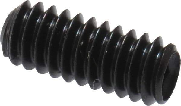 Made in USA - #5-40 UNC, 5/16" Length Under Head, Cup Point Set Screw - Grade 8 Alloy Steel, 1/16" Key - Eagle Tool & Supply