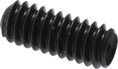 Made in USA - #5-40 UNC, 5/16" Length Under Head, Cup Point Set Screw - Grade 8 Alloy Steel, 1/16" Key - Eagle Tool & Supply