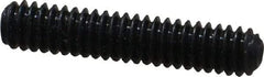 Made in USA - #5-40 UNC, 5/8" Length Under Head, Cup Point Set Screw - Grade 8 Alloy Steel, 1/16" Key - Eagle Tool & Supply