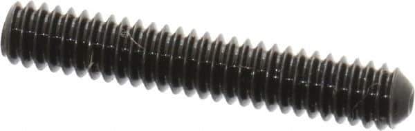 Made in USA - #5-40 UNC, 3/4" Length Under Head, Cup Point Set Screw - Grade 8 Alloy Steel, 1/16" Key - Eagle Tool & Supply
