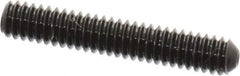 Made in USA - #5-40 UNC, 3/4" Length Under Head, Cup Point Set Screw - Grade 8 Alloy Steel, 1/16" Key - Eagle Tool & Supply