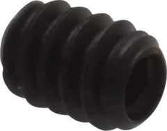 Made in USA - #6-32 UNC, 3/16" Length Under Head, Cup Point Set Screw - Grade 8 Alloy Steel, 1/16" Key - Eagle Tool & Supply