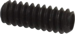 Made in USA - #6-32 UNC, 3/8" Length Under Head, Cup Point Set Screw - Grade 8 Alloy Steel, 1/16" Key - Eagle Tool & Supply