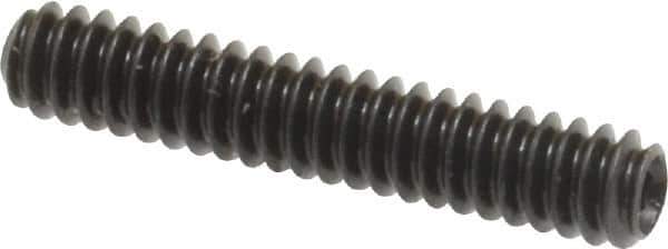 Made in USA - #6-32 UNC, 3/4" Length Under Head, Cup Point Set Screw - Grade 8 Alloy Steel, 1/16" Key - Eagle Tool & Supply
