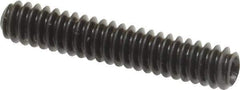 Made in USA - #6-32 UNC, 3/4" Length Under Head, Cup Point Set Screw - Grade 8 Alloy Steel, 1/16" Key - Eagle Tool & Supply
