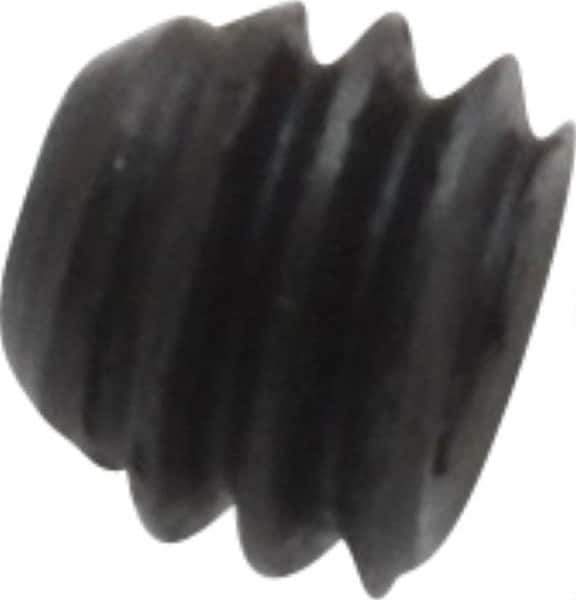 Made in USA - #8-32 UNC, 1/8" Length Under Head, Cup Point Set Screw - Grade 8 Alloy Steel, 5/64" Key - Eagle Tool & Supply