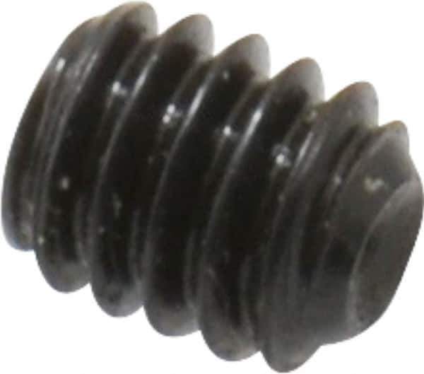 Made in USA - #8-32 UNC, 3/16" Length Under Head, Cup Point Set Screw - Grade 8 Alloy Steel, 5/64" Key - Eagle Tool & Supply