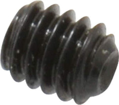 Made in USA - #8-32 UNC, 3/16" Length Under Head, Cup Point Set Screw - Grade 8 Alloy Steel, 5/64" Key - Eagle Tool & Supply