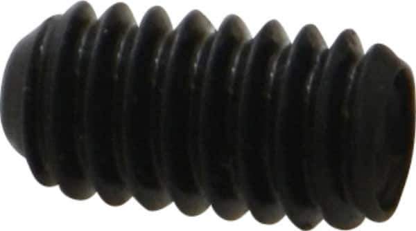 Made in USA - #8-32 UNC, 5/16" Length Under Head, Cup Point Set Screw - Grade 8 Alloy Steel, 5/64" Key - Eagle Tool & Supply
