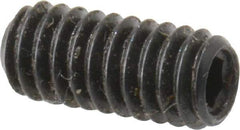 Made in USA - #8-32 UNC, 3/8" Length Under Head, Cup Point Set Screw - Grade 8 Alloy Steel, 5/64" Key - Eagle Tool & Supply