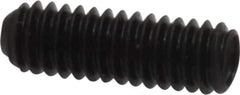 Made in USA - #8-32 UNC, 1/2" Length Under Head, Cup Point Set Screw - Grade 8 Alloy Steel, 5/64" Key - Eagle Tool & Supply