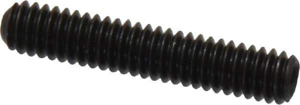 Made in USA - #8-32 UNC, 7/8" Length Under Head, Cup Point Set Screw - Grade 8 Alloy Steel, 5/64" Key - Eagle Tool & Supply