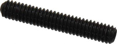 Made in USA - #8-32 UNC, 1" Length Under Head, Cup Point Set Screw - Grade 8 Alloy Steel, 5/64" Key - Eagle Tool & Supply