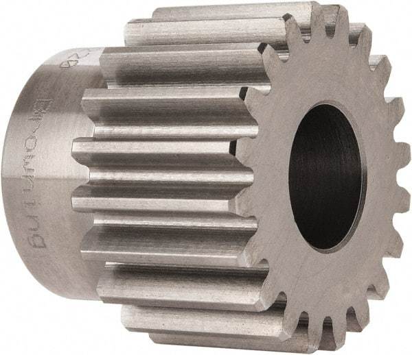 Browning - 12 Pitch, 1.667" Pitch Diam, 1.83" OD, 20 Tooth Spur Gear - 1" Face Width, 3/4" Bore Diam, 1-13/32" Hub Diam, 20° Pressure Angle, Steel - Eagle Tool & Supply