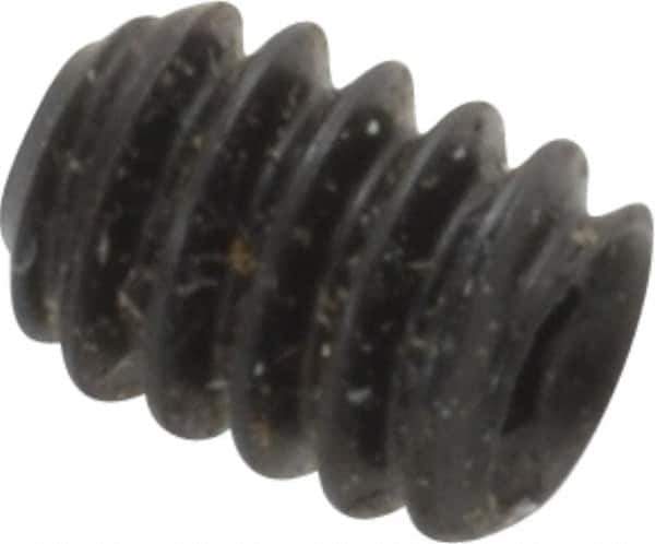 Made in USA - #10-24 UNC, 1/4" Length Under Head, Cup Point Set Screw - Grade 8 Alloy Steel, 3/32" Key - Eagle Tool & Supply