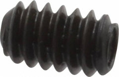 Made in USA - #10-24 UNC, 5/16" Length Under Head, Cup Point Set Screw - Grade 8 Alloy Steel, 3/32" Key - Eagle Tool & Supply