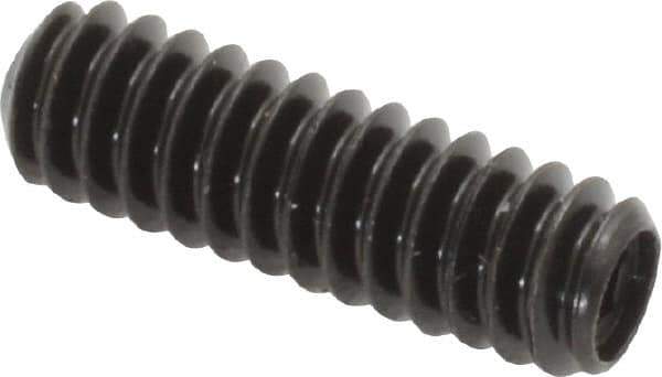 Made in USA - #10-24 UNC, 5/8" Length Under Head, Cup Point Set Screw - Grade 8 Alloy Steel, 3/32" Key - Eagle Tool & Supply