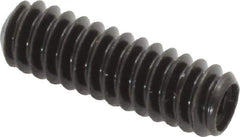 Made in USA - #10-24 UNC, 5/8" Length Under Head, Cup Point Set Screw - Grade 8 Alloy Steel, 3/32" Key - Eagle Tool & Supply