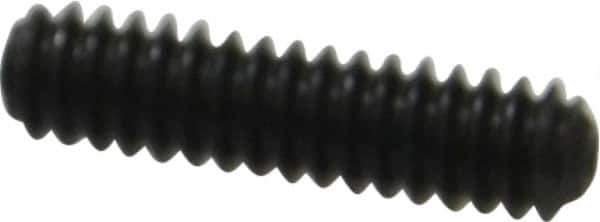 Made in USA - #10-24 UNC, 3/4" Length Under Head, Cup Point Set Screw - Grade 8 Alloy Steel, 3/32" Key - Eagle Tool & Supply