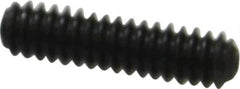 Made in USA - #10-24 UNC, 3/4" Length Under Head, Cup Point Set Screw - Grade 8 Alloy Steel, 3/32" Key - Eagle Tool & Supply
