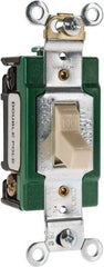 Cooper Wiring Devices - 2 Pole, 120 to 277 VAC, 30 Amp, Industrial Grade, Toggle, Wall and Dimmer Light Switch - Fluorescent - Eagle Tool & Supply