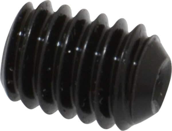 Made in USA - 5/16-18 UNC, 7/16" Length Under Head, Cup Point Set Screw - Grade 8 Alloy Steel, 5/32" Key - Eagle Tool & Supply