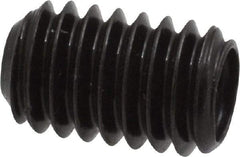 Made in USA - 5/16-18 UNC, 1/2" Length Under Head, Cup Point Set Screw - Grade 8 Alloy Steel, 5/32" Key - Eagle Tool & Supply