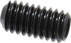 Made in USA - 5/16-18 UNC, 5/8" Length Under Head, Cup Point Set Screw - Grade 8 Alloy Steel, 5/32" Key - Eagle Tool & Supply