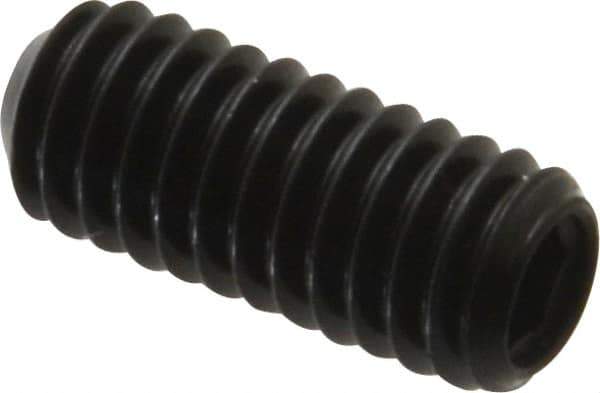 Made in USA - 5/16-18 UNC, 3/4" Length Under Head, Cup Point Set Screw - Grade 8 Alloy Steel, 5/32" Key - Eagle Tool & Supply