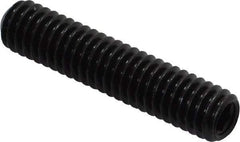 Made in USA - 5/16-18 UNC, 1-1/2" Length Under Head, Cup Point Set Screw - Grade 8 Alloy Steel, 5/32" Key - Eagle Tool & Supply