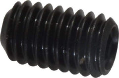 Made in USA - 3/8-16 UNC, 5/8" Length Under Head, Cup Point Set Screw - Grade 8 Alloy Steel, 3/16" Key - Eagle Tool & Supply