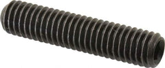 Made in USA - 3/8-16 UNC, 1-3/4" Length Under Head, Cup Point Set Screw - Grade 8 Alloy Steel, 3/16" Key - Eagle Tool & Supply