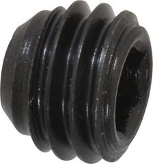Made in USA - 1/2-13 UNC, 3/8" Length Under Head, Cup Point Set Screw - Grade 8 Alloy Steel, 1/4" Key - Eagle Tool & Supply